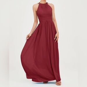 Burgundy Bridesmaids Dress - Size 18 - Duntery